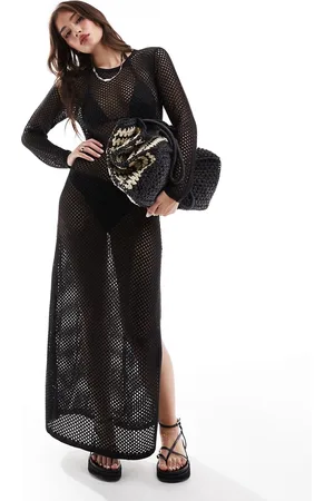 Threadbare Crochet beach maxi dress in