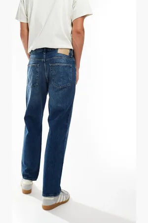 Only & Sons Edge straight fit jeans in mid wash