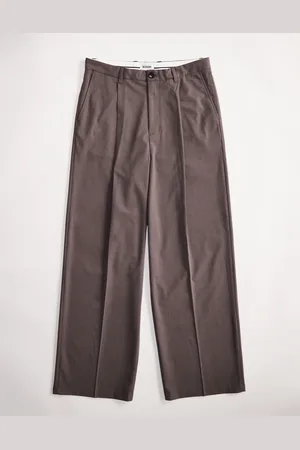Weekday Uno loose fit tailored trousers in melange