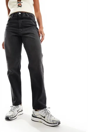 Monki Taiki high waist mom jeans in washed