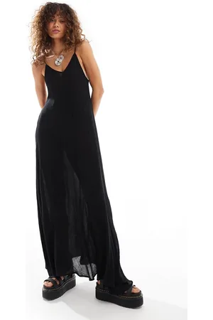Weekday Cyndra floaty crepe maxi cami dress in