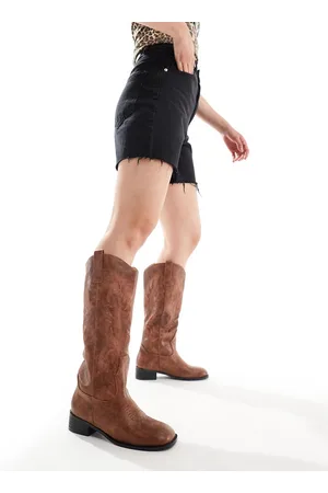 Glamorous Western knee boots in