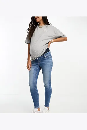 ASOS ASOS DESIGN Maternity ultimate skinny jeans with over bump in