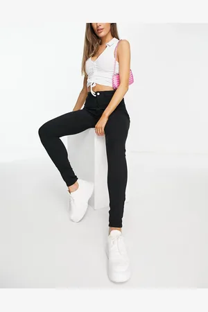 Pieces® Highskin skinny jeans with high waist in