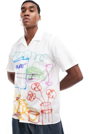 Paul Smith Short sleeve shirt with grafitti print in