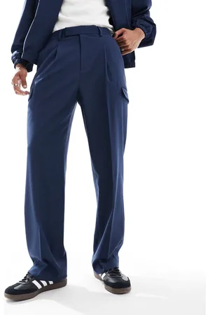 ASOS Smart co-ord wide leg cargo trousers with pocket detailing in