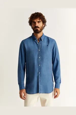 SCALPERS New alphashir shirt in dark denim