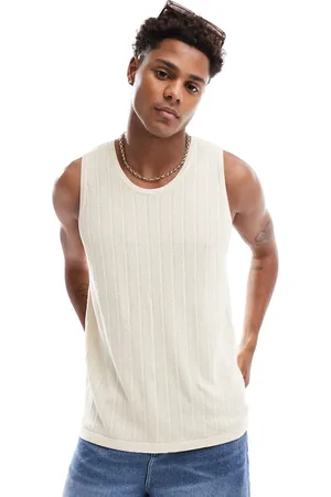 Abercrombie & Fitch Knitted tank in cream