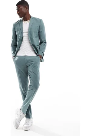 JACK & JONES Slim fit suit trouser in sage