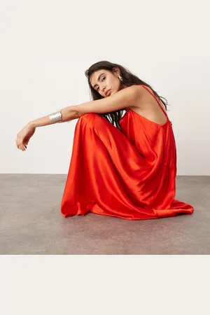ASOS Statement strappy cami maxi dress in