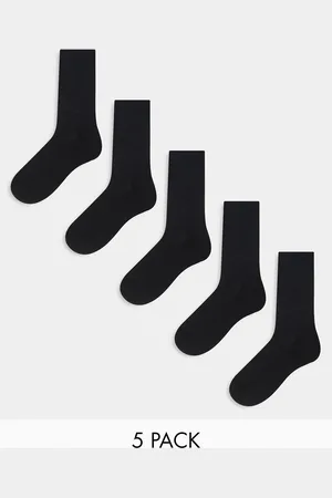 ASOS 5 pack trainer socks in