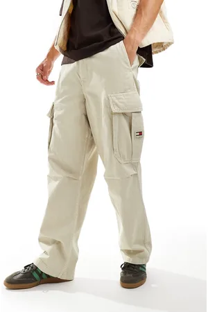 Tommy Hilfiger Aiden baggy cargo pants in stone
