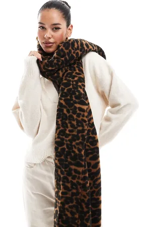 ASOS Woven scarf with leopard design