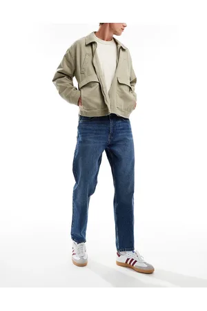 Bershka Straight vintage fit jean in denim