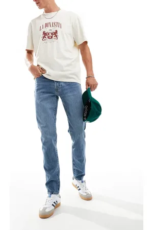 Abercrombie & Fitch 90s slim fit jeans in mid wash