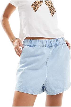 ASOS Denim boxer short in super bleach