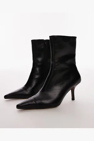 Topshop Natalia high heeled ankle boots in