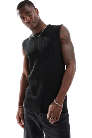 Brave Soul Knitted crew neck vest in