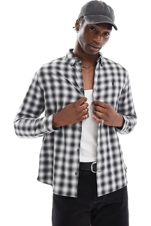 AllSaints Elektra long sleeve shirt in check