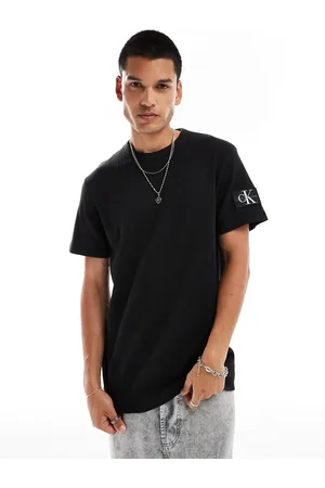 Calvin Klein Badge waffle t-shirt in
