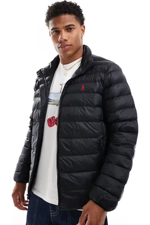 Ralph Lauren Terra icon logo lightweight puffer jacket in
