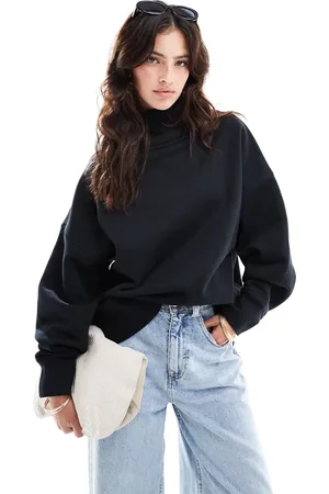 ASOS Heavyweight high neck sweatshirt in