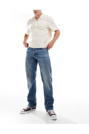 Weekday Klean straight leg jeans in iron