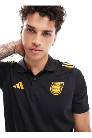 adidas Adidas Football Jamaica 24/25 polo shirt in & gold