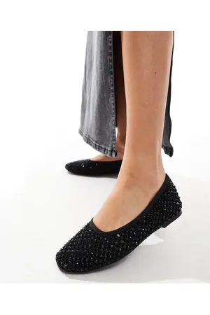 Steve Madden Marli embellished ballet flats in mesh