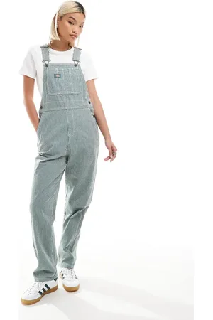Dickies Classic hickory striped dungarees in dark