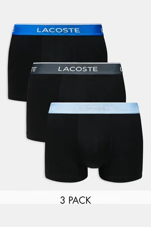 Lacoste Pack of contrast stitch 3 trunks in