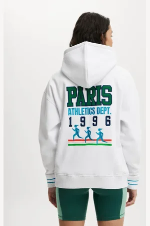 Cotton On Plush premium graphic hoodie in /paris