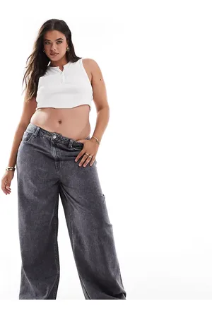 ASOS ASOS DESIGN Curve soft wide leg jean in