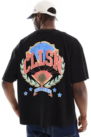 COLLUSION Oversized graphic logo print t-shirt in