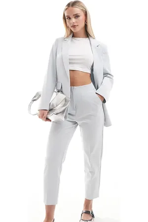 Miss Selfridge High waist cigarette trouser in blue