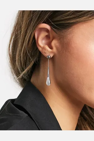 Calvin Klein White stone drop earrings in