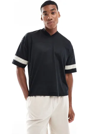 ASOS Oversized boxy t-shirt with sport inspired design in mesh