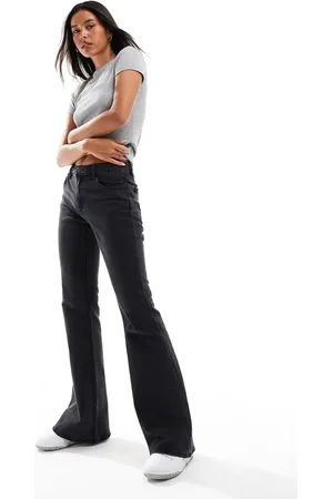 Stradivarius STR flare jean in washed