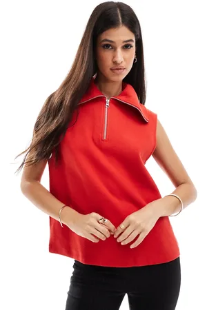 ASOS Supersoft half zip tank in