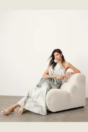 ASOS Drape neck midi dress in