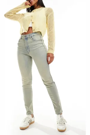 Pull&Bear High rise skinny jeans in dirty