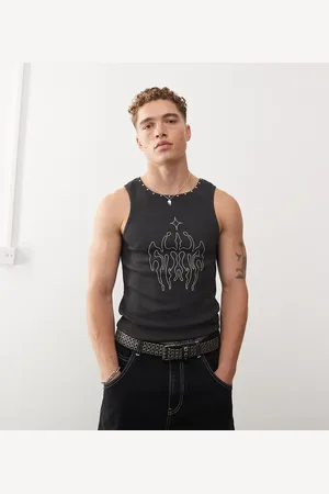 COLLUSION Studded vest in muscle fit