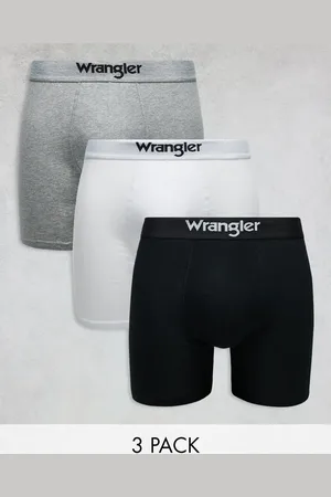 Wrangler 3 pack wilkins medium length trunks in