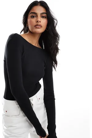 Cotton On Cotton On staple rib open back bodysuit in
