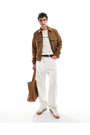 ASOS Wool look harrington jacket in tan