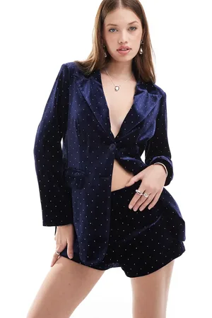 Never Fully Dressed Hot fix hotpant co-ord in midnight