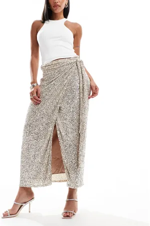 Never Fully Dressed Jaspre embellished midi skirt in