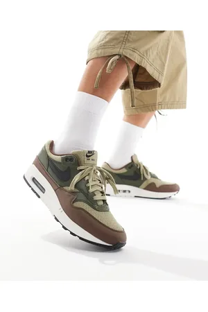 Nike Air Max 1 Premium trainers in olive and