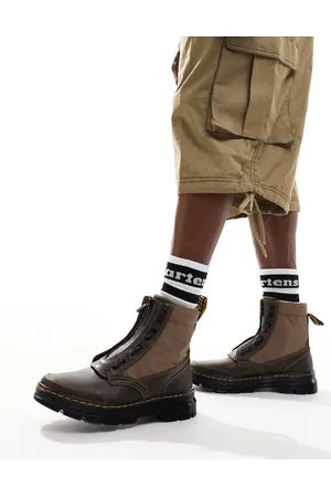 Dr. Martens Combs jungle zip 8 eye boots in khaki