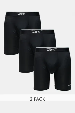 Reebok 3 pack Howe Long Sports Trunks in